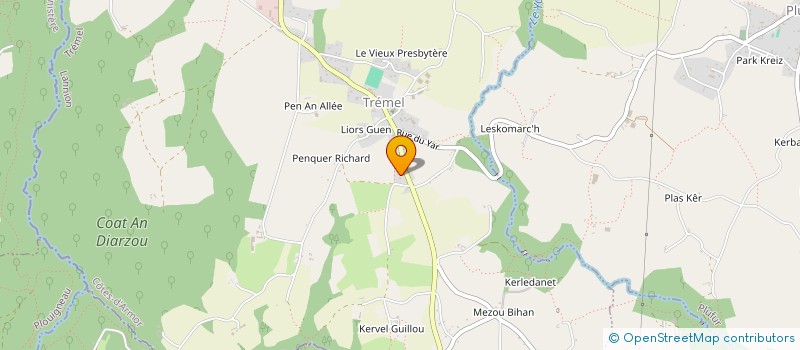 localisation de l'entreprise MONSIEUR FRANCOIS GLORION  PLUFUR