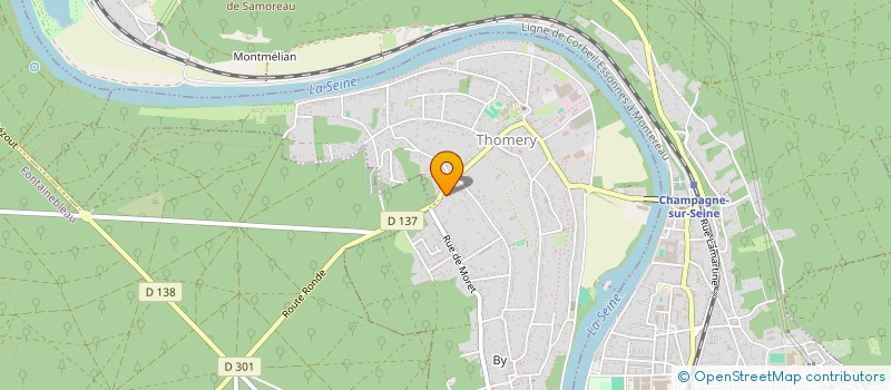 localisation de l'entreprise MONSIEUR FRANCOIS GNAGO à THOMERY