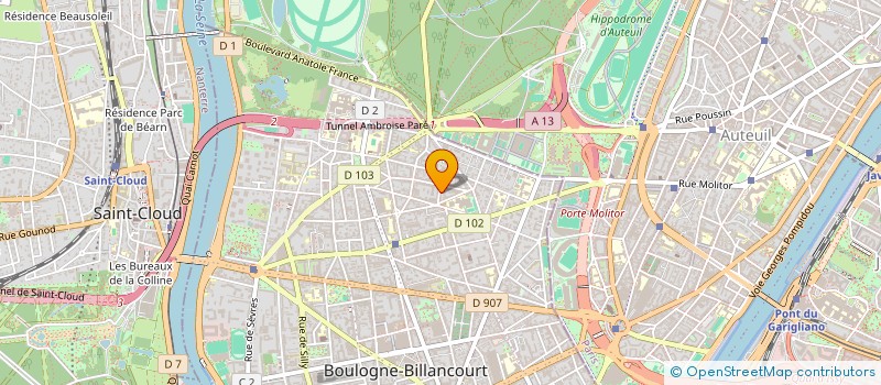 localisation de l'entreprise MONSIEUR FRANCOIS GODET à BOULOGNE-BILLANCOURT