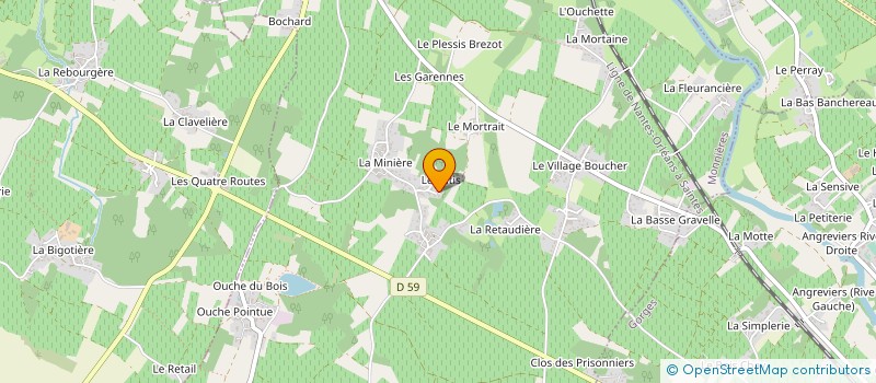 localisation de l'entreprise MONSIEUR FRANCOIS GOINEAU  MONNIERES