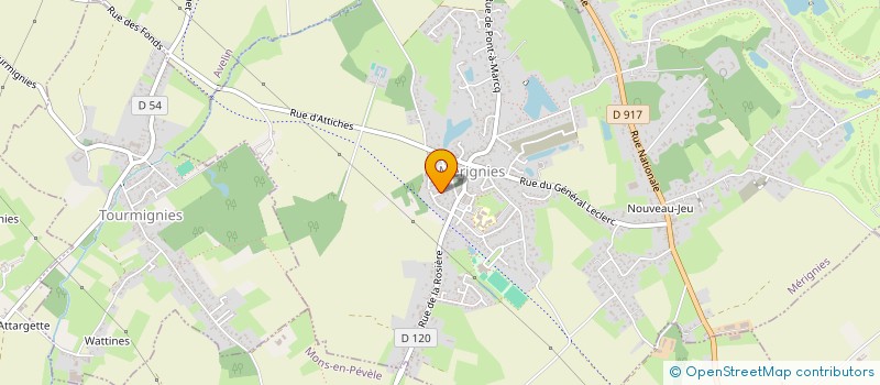 localisation de l'entreprise MONSIEUR FRANCOIS GOUDAERT  MERIGNIES