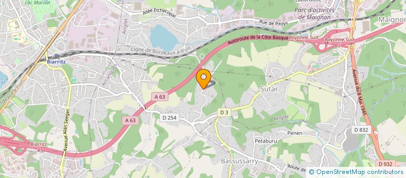 localisation de l'entreprise MONSIEUR FRANCOIS GOUVERNEUR  ARCANGUES