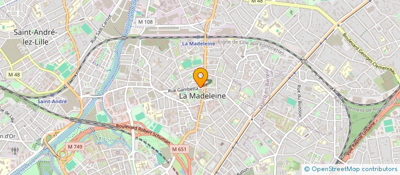 localisation de l'entreprise MONSIEUR FRANCOIS GOZE à LA MADELEINE