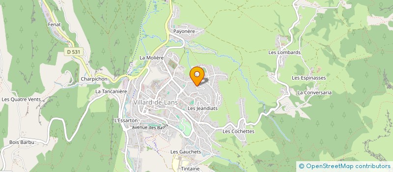 localisation de l'entreprise MONSIEUR FRANCOIS GRAIN  LANS-EN-VERCORS