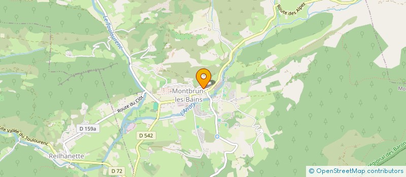 localisation de l'entreprise MONSIEUR FRANCOIS GRANDCOLAS  MONTBRUN-LES-BAINS