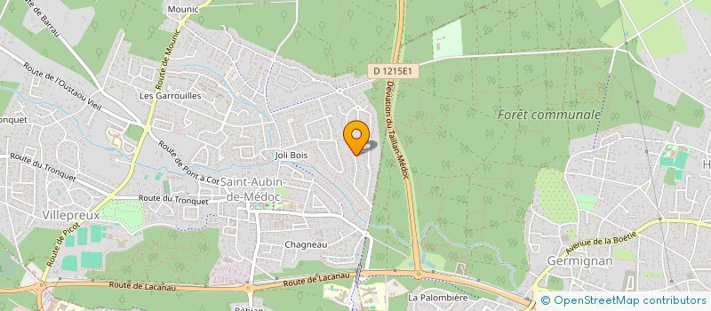 localisation de l'entreprise MONSIEUR FRANCOIS GRANDPIERRE  SAINT-AUBIN-DE-MEDOC