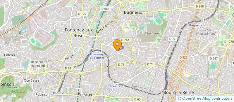 localisation de l'entreprise MONSIEUR FRANCOIS GRASDEPOT à FONTENAY-AUX-ROSES