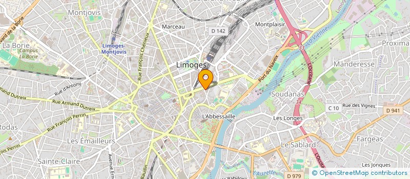 localisation de l'entreprise MONSIEUR FRANCOIS GRAVIE-PLANDE à LIMOGES