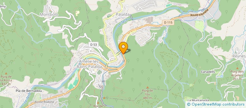 localisation de l'entreprise MONSIEUR FRANCOIS GREGOIRE  AMELIE-LES-BAINS-PALALDA