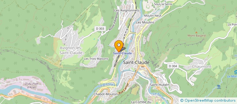 localisation de l'entreprise MONSIEUR FRANCOIS GRENARD à SAINT-CLAUDE
