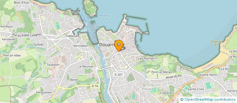 localisation de l'entreprise MONSIEUR FRANCOIS GRIFFON  DOUARNENEZ