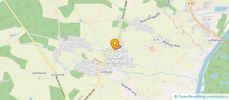 localisation de l'entreprise MONSIEUR FRANCOIS GRILLET  SAINT-JEAN-DE-MARSACQ