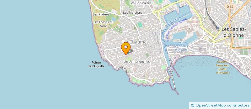 localisation de l'entreprise MONSIEUR FRANCOIS GRIMAUD  LES SABLES D'OLONNE