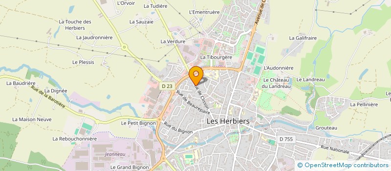 localisation de l'entreprise MONSIEUR FRANCOIS GRIMPRET  LES HERBIERS