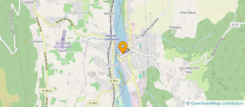 localisation de l'entreprise MONSIEUR FRANCOIS GROULET  SEYSSEL