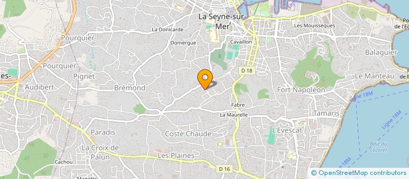 localisation de l'entreprise MONSIEUR FRANCOIS GROUSSET à LA SEYNE-SUR-MER