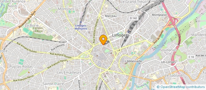 localisation de l'entreprise MONSIEUR FRANCOIS GUEGUEN à LIMOGES