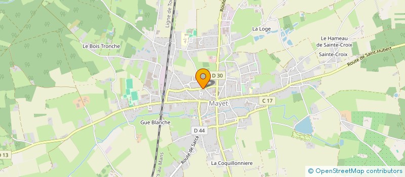 localisation de l'entreprise MONSIEUR FRANCOIS GUEHO  MAYET