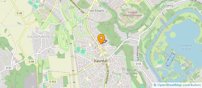 localisation de l'entreprise MONSIEUR FRANCOIS GUELA  VAUREAL