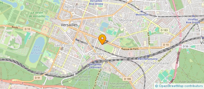 localisation de l'entreprise MONSIEUR FRANCOIS GUERBET à VERSAILLES