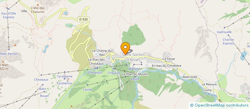 localisation de l'entreprise MONSIEUR FRANCOIS GUERIN à SAINT-SORLIN-D ARVES