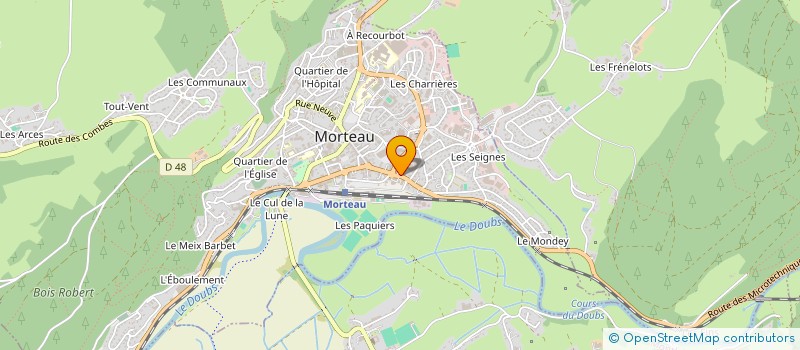 localisation de l'entreprise MONSIEUR FRANCOIS GUERIN à MORTEAU