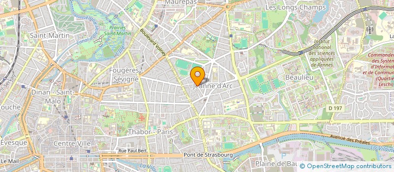 localisation de l'entreprise MONSIEUR FRANCOIS GUERIN  RENNES