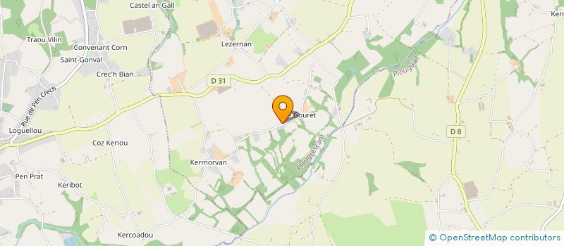 localisation de l'entreprise MONSIEUR FRANCOIS GUEZOU  PLOUGRESCANT