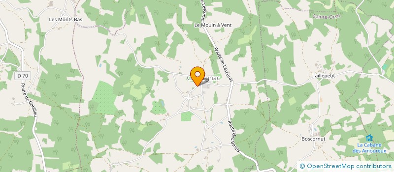 localisation de l'entreprise MONSIEUR FRANCOIS GUIDONI  CHOURGNAC