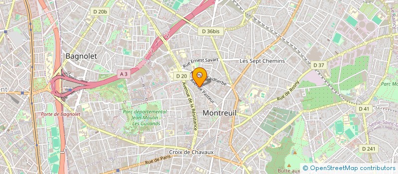 localisation de l'entreprise MONSIEUR FRANCOIS GUIEU à MONTREUIL