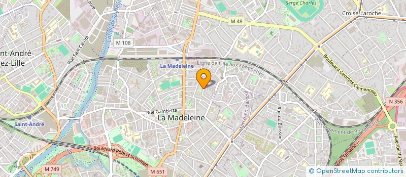 localisation de l'entreprise MONSIEUR FRANCOIS GUILBERT à LA MADELEINE