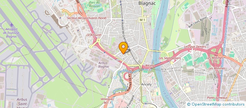 localisation de l'entreprise MONSIEUR FRANCOIS-GUILHEM VERRIER  BLAGNAC