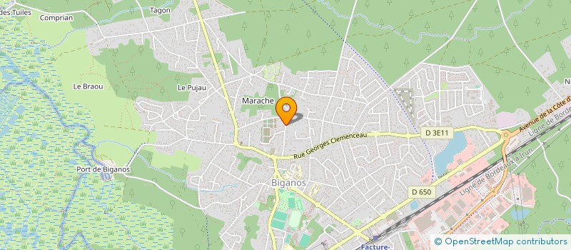 localisation de l'entreprise MONSIEUR FRANCOIS GUILLAUMOT  BIGANOS