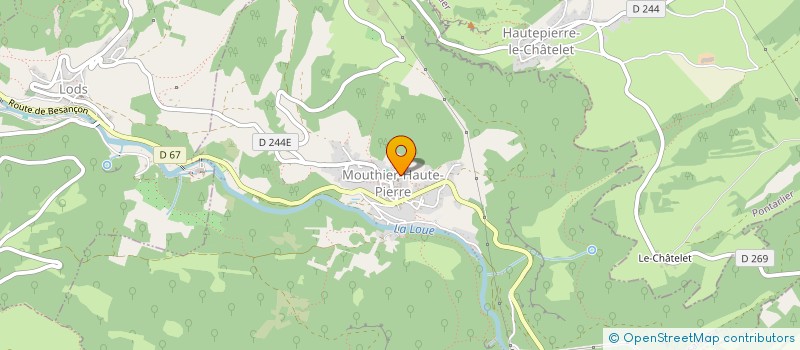localisation de l'entreprise MONSIEUR FRANCOIS GUILLIN à MOUTHIER-HAUTE-PIERRE