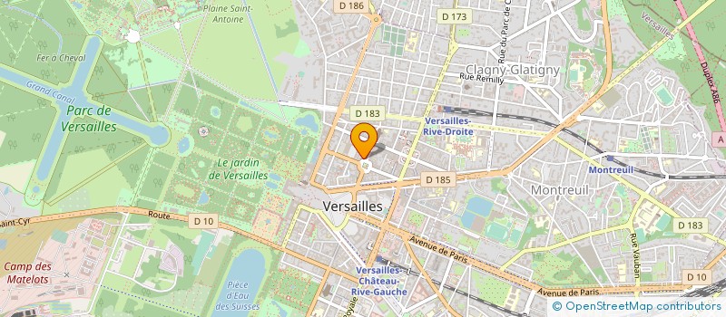 localisation de l'entreprise MONSIEUR FRANCOIS GUILLON à VERSAILLES