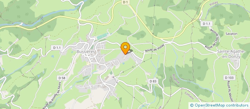 localisation de l'entreprise MONSIEUR FRANCOIS GUILLOT à BUSSIERES