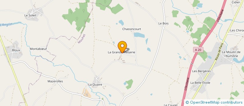 localisation de l'entreprise MONSIEUR FRANCOIS GUILLOU  MOUHET