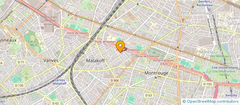 localisation de l'entreprise MONSIEUR FRANCOIS GUILLOU  MALAKOFF