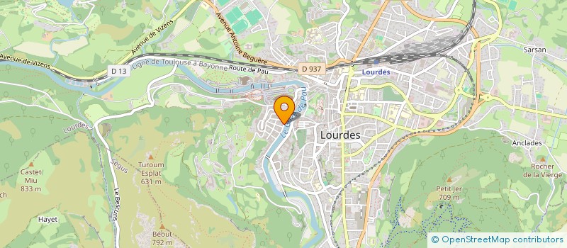 localisation de l'entreprise MONSIEUR FRANCOIS GUINGUENE  LOURDES