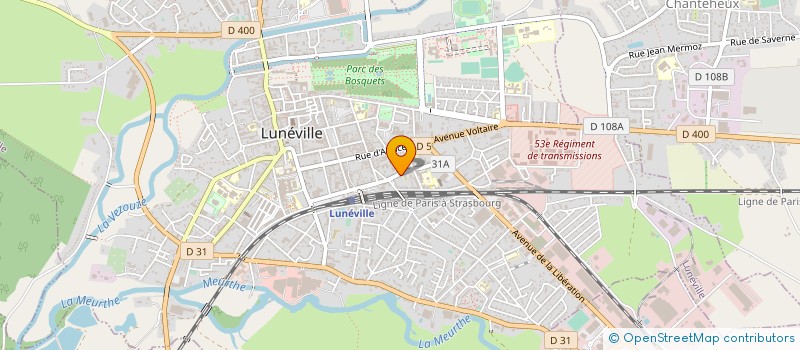 localisation de l'entreprise MONSIEUR FRANCOIS GUNTZ  LUNEVILLE