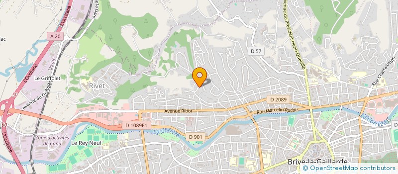 localisation de l'entreprise MONSIEUR FRANCOIS GUYON  BRIVE-LA-GAILLARDE