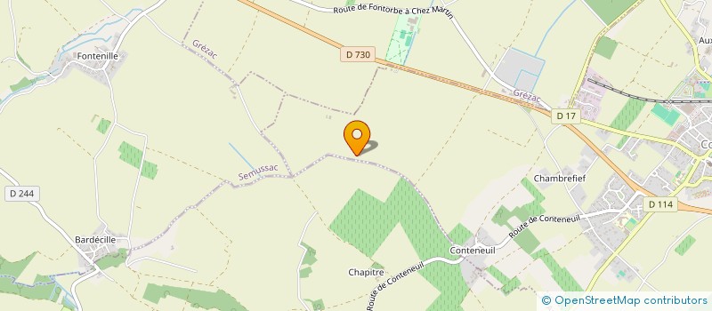 localisation de l'entreprise MONSIEUR FRANCOIS HALLE  COZES