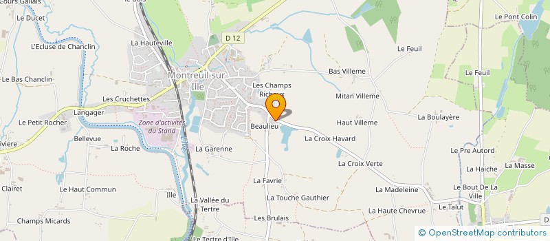 localisation de l'entreprise MONSIEUR FRANCOIS HAMON  MONTREUIL-SUR-ILLE