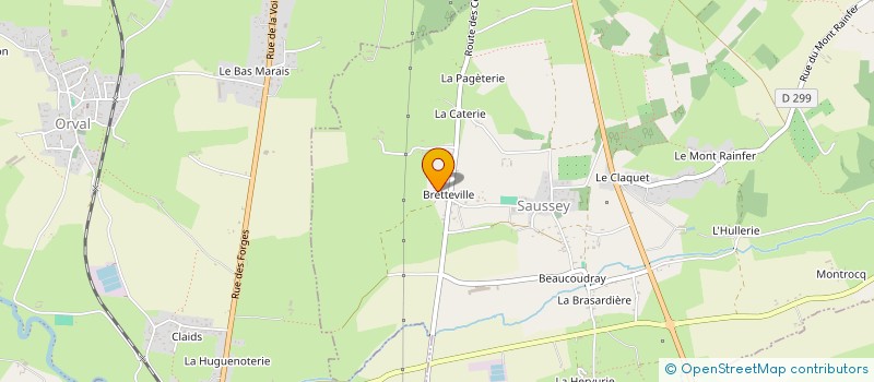 localisation de l'entreprise MONSIEUR FRANCOIS HELAINE  SAUSSEY