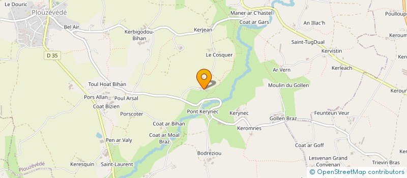 localisation de l'entreprise MONSIEUR FRANCOIS HENRY  PLOUZEVEDE