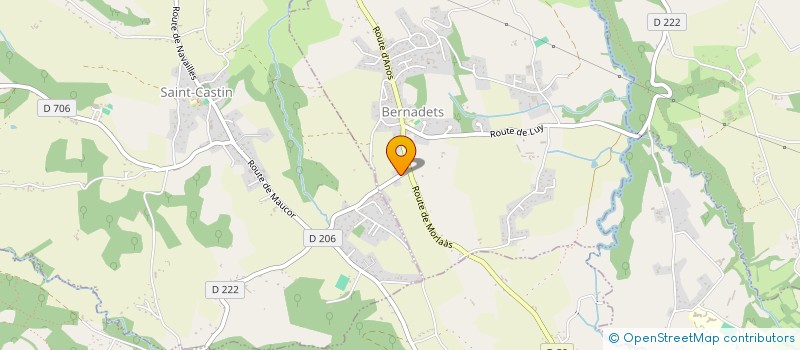 localisation de l'entreprise MONSIEUR FRANCOIS HEUGA  BERNADETS