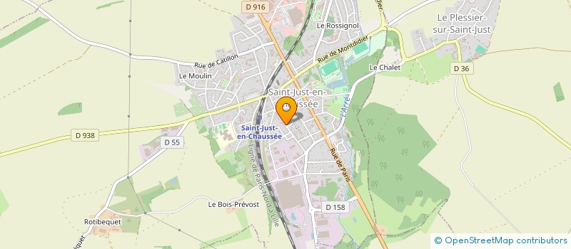 localisation de l'entreprise MONSIEUR FRANCOIS HEZELOT à SAINT-JUST-EN-CHAUSSEE