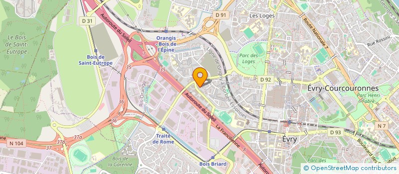 localisation de l'entreprise MONSIEUR FRANCOIS HIDAS  EVRY-COURCOURONNES