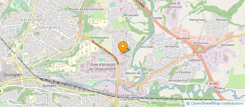 localisation de l'entreprise MONSIEUR FRANCOIS HINAULT  QUIMPER