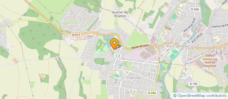 localisation de l'entreprise MONSIEUR FRANCOIS HINIGER à CHARVIEU-CHAVAGNEUX